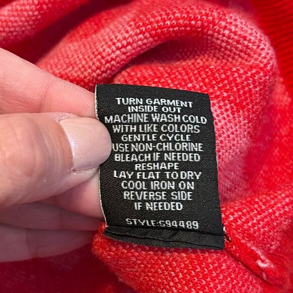 33 Degrees Women's Heart Postage Stamp Graphic Cardigan Small - Picture 7 of 7